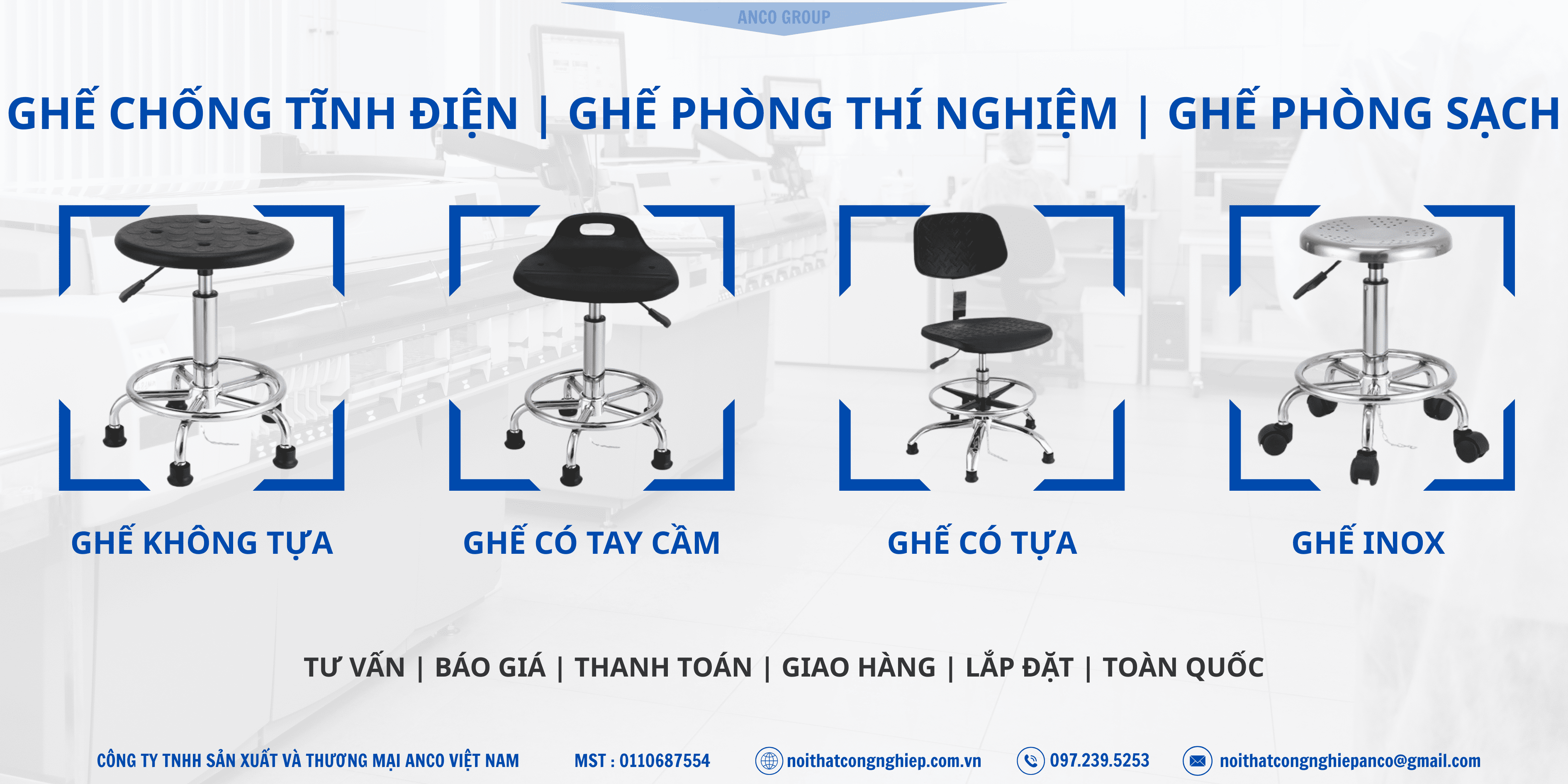 Ghế chống tĩnh điện ESD