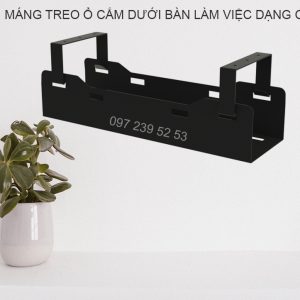 Giá đỡ ổ cắm điện dưới bàn GT4012