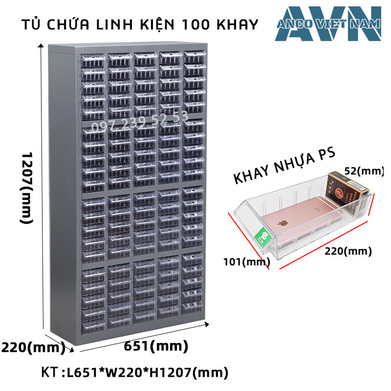 Mua Tủ Đựng Linh Kiện 100 Ngăn