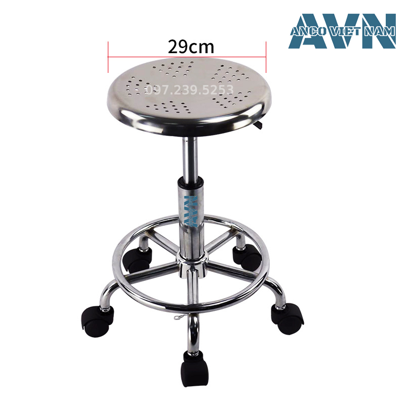 Ghế đôn inox phòng thí nghiệm G2 Ghế đôn inox phòng thí nghiệm G2