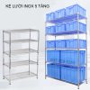 Kệ lưới inox 5 tầng chịu tải lắp đặt nhanh