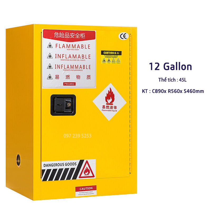 Tủ lưu trữ hóa chất 12 Gallon