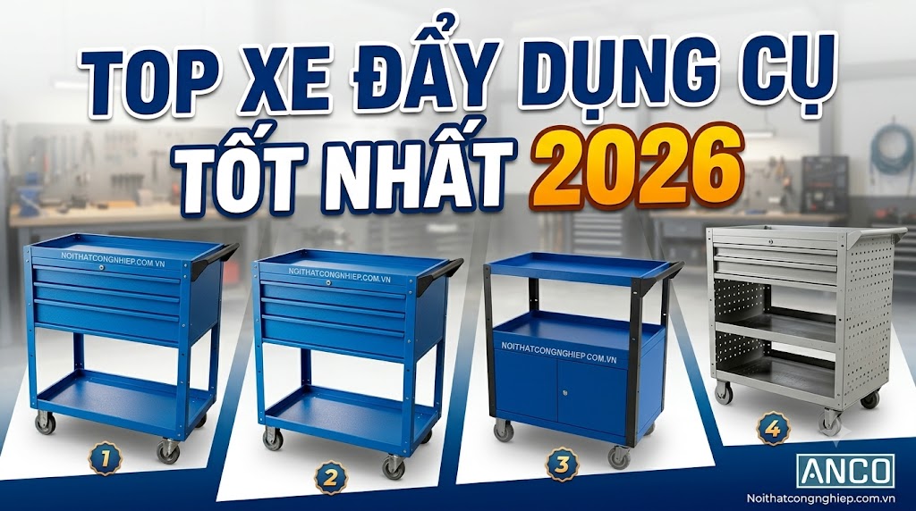 TOP xe đẩy dụng cụ tốt nhất năm 2026